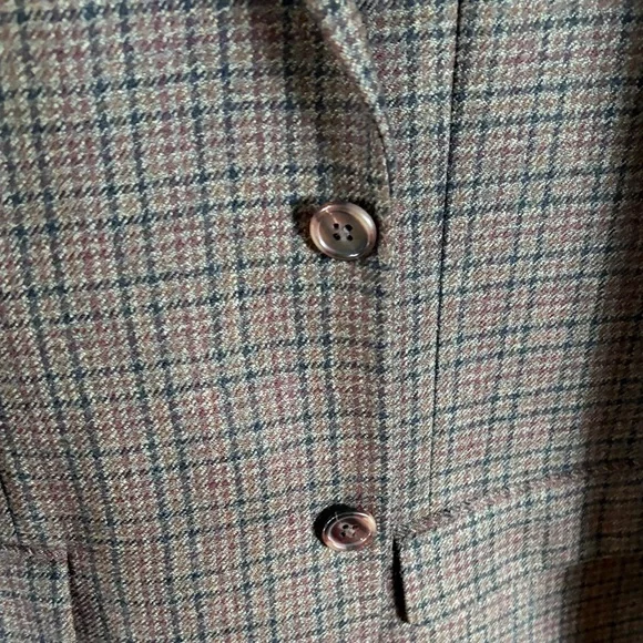 Ralph Lauren Men's Checkered Brown Blazer